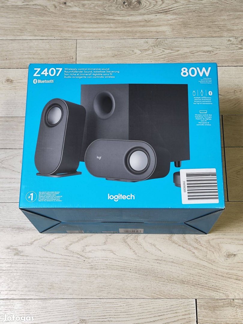 Új Logitech Z407 80W 2 hangfal mélynyomó