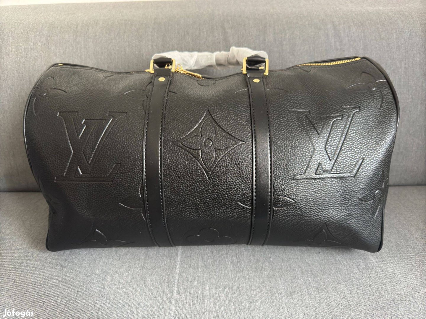 Új Louis Vuitton Keepall Bandouliere 45 Táska Fekete Monogram Empreint