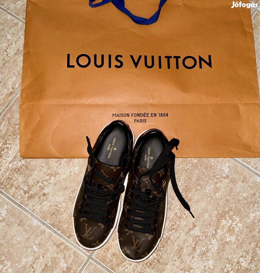 Új Louis Vuitton dupe bőr sneakers cipő 37 LV