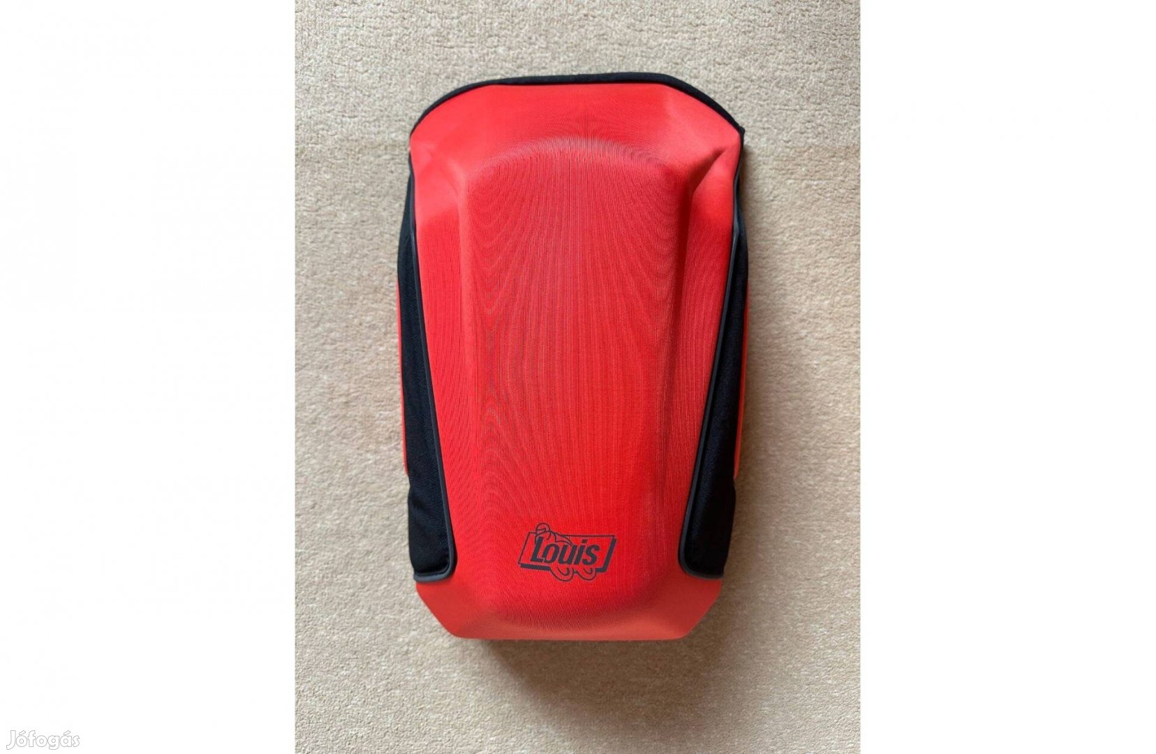 Új Louis piros, merevfalú motoros hátizsák, backpack - Honda, Ducati