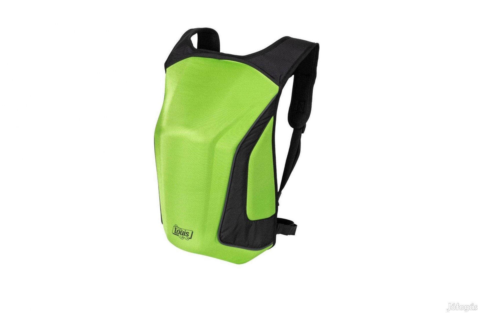 Új Louis zöld színű, merevfalú motoros hátizsák (18 liter)