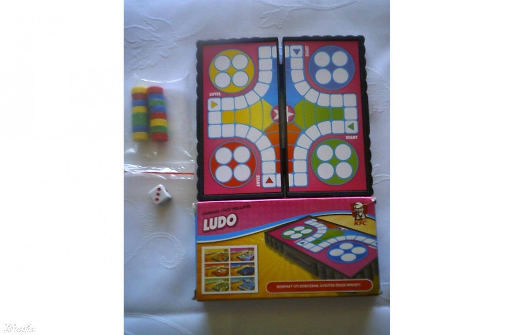 Új Ludo Ki nevet a végén? mágneses úti társasjáték
