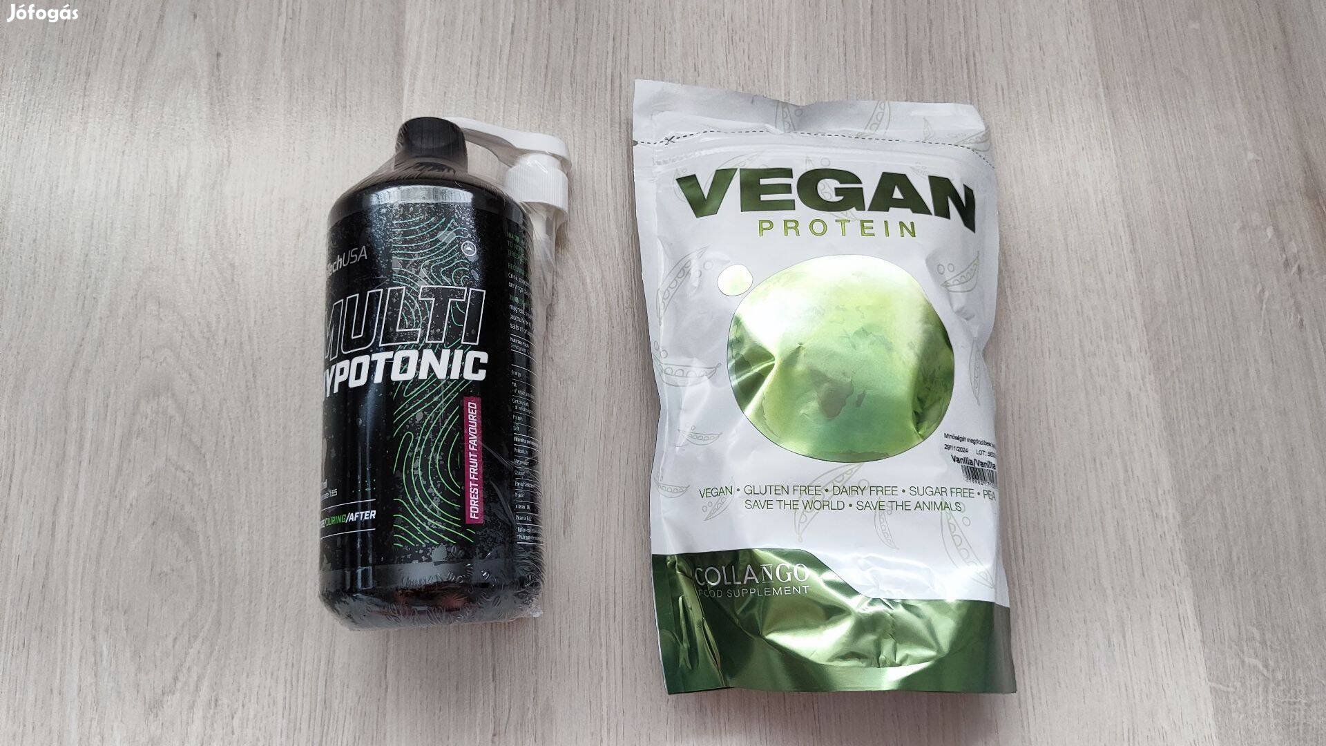Új MHN sport 100% Vegan protein 0.6kg + Biotech Multi Hypotonic 1L
