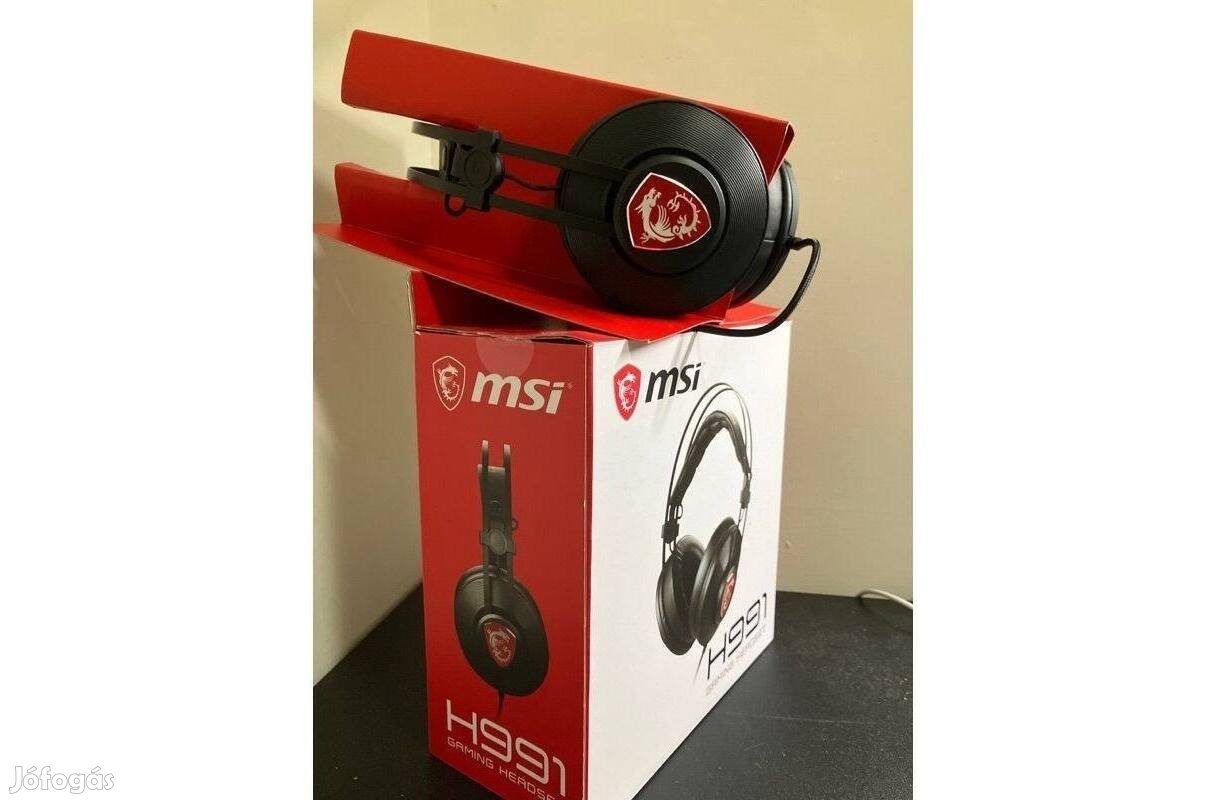 Új MSI H991 Gaming Fejhallgató, Headset - új, gyári dobozos termék