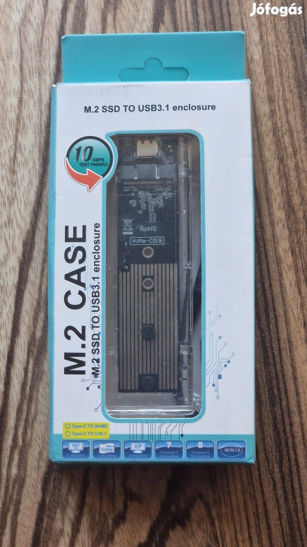 Új M.2 Nvme és SATA SSD átalakító adapter ház