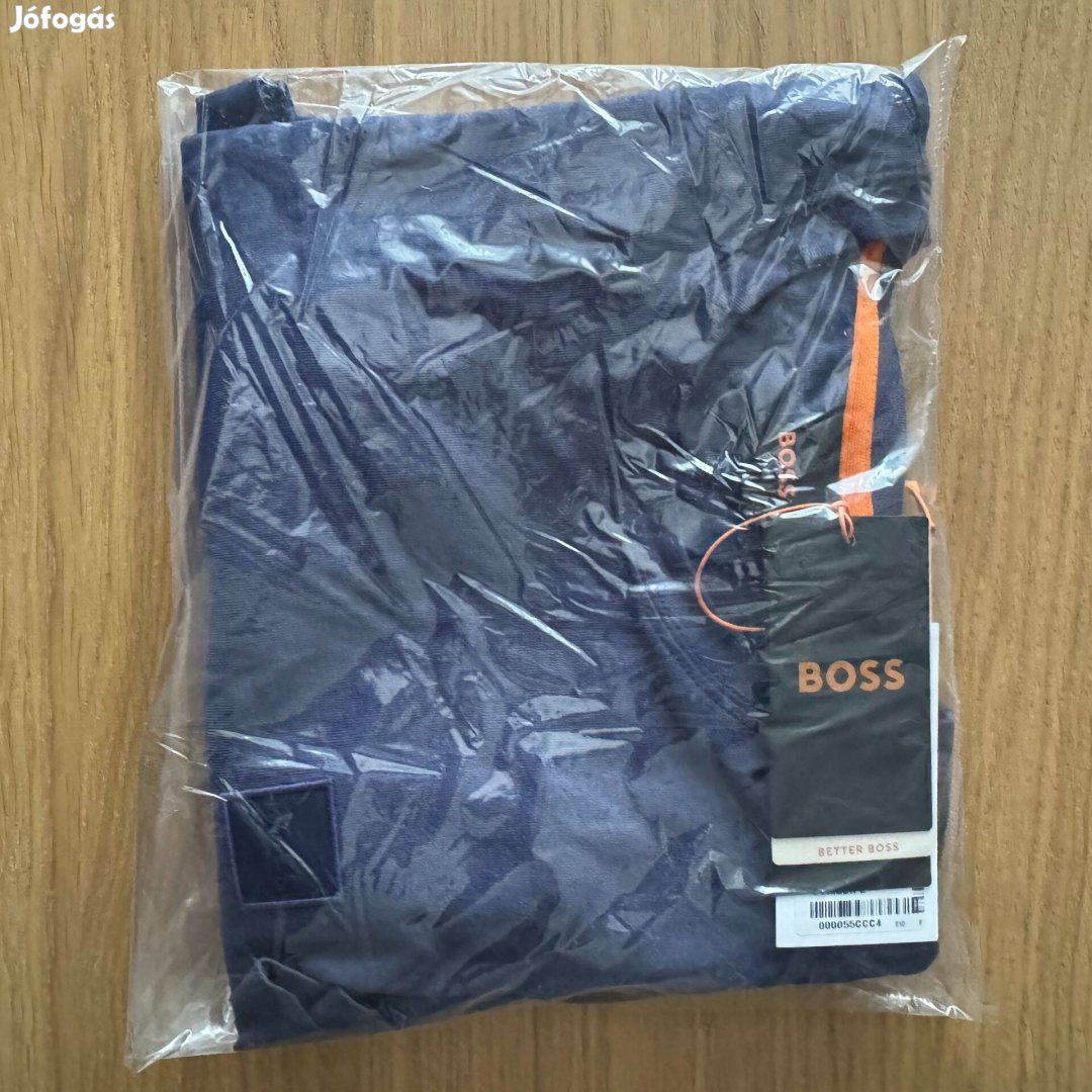 Új M Hugo Boss Orange Longsleeve Tacks Hosszúujjú Kék Póló Férfi