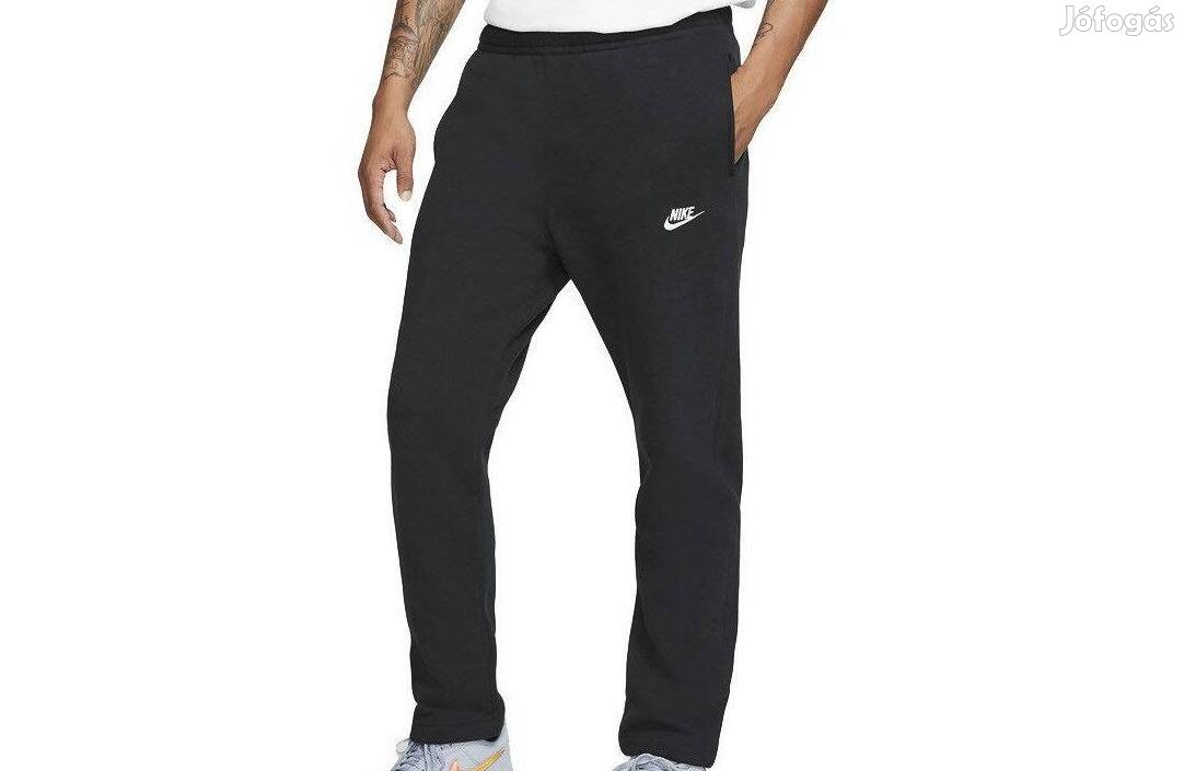 Új M Nike Sportswear Club Fleece PANT Melegítő Nadrág Fekete Férfi