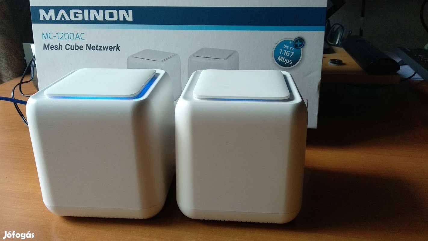 Új Maginon MC-1200AC dual gigabit mesh router 2db-s készlet (02)