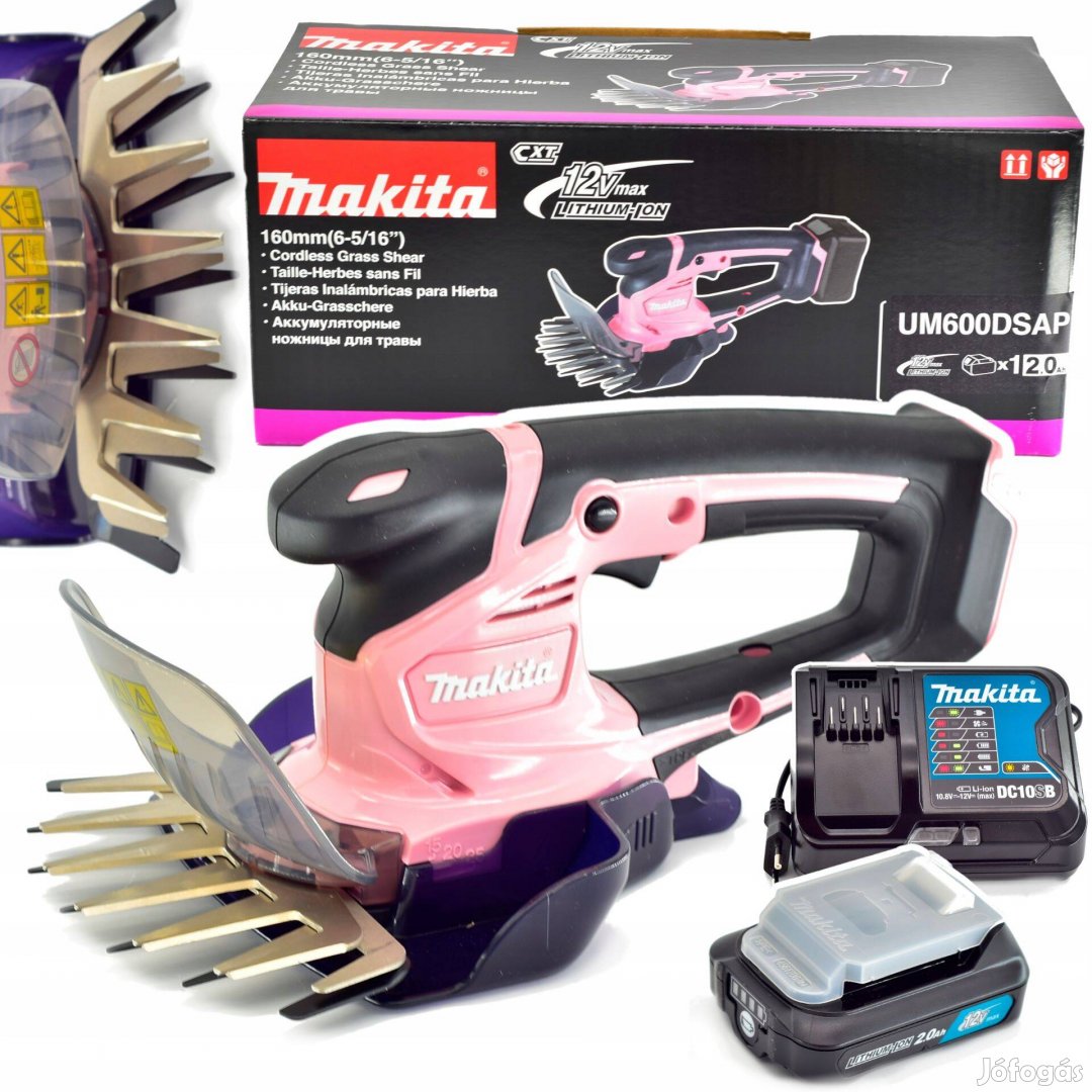 Új Makita UM600DSAP akkus szegélyvágó olló 10,8V-12V Max Cxt