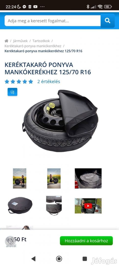 Új Mankókerék takaróponyvával együtt eladó!!!
