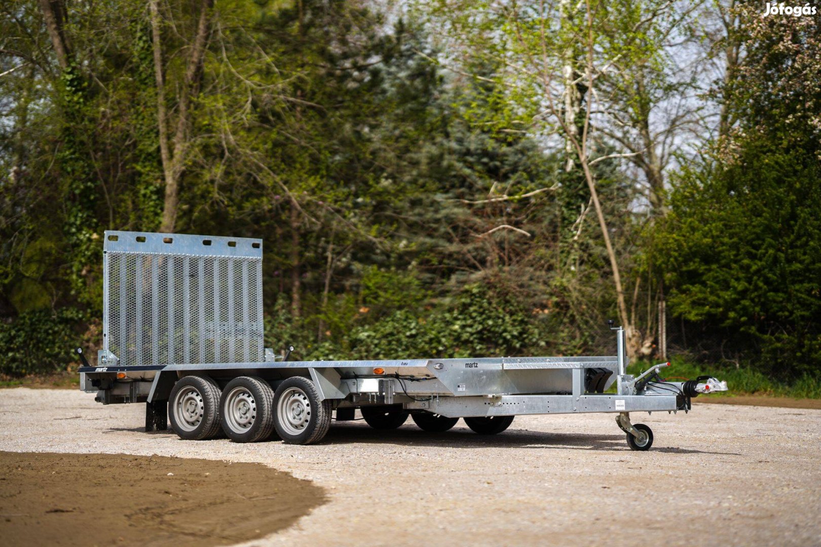 Új Martz Bau (3500 kg )kisgépszállító utánfutó