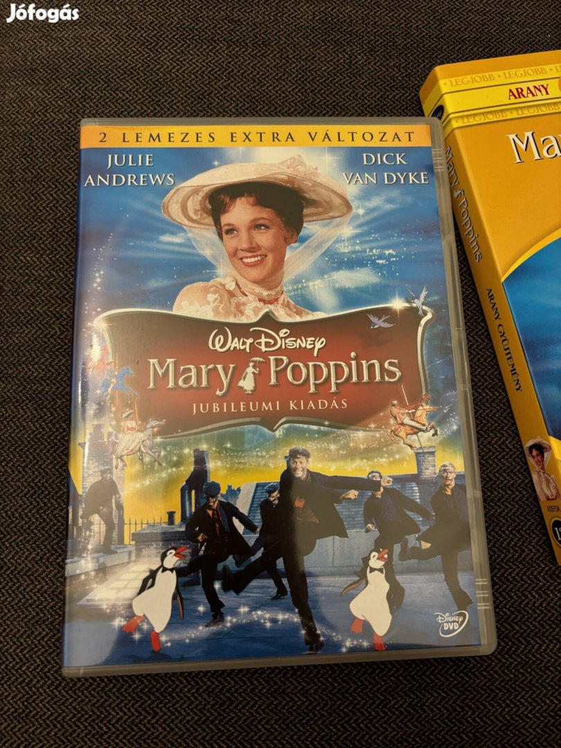 Új Mary Poppins DVD 2 lemezes extra változat papírtokos