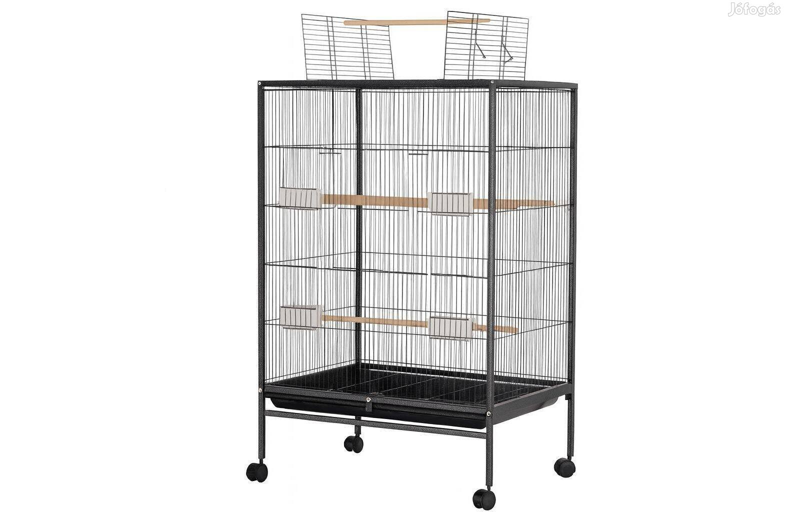 Új Masszív, gurulós madárkalitka tartozékokkal - posta is