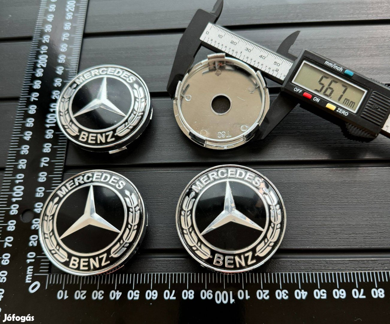 Új Mercedes 60mm felni alufelni kupak közép felnikupak embléma sapka c