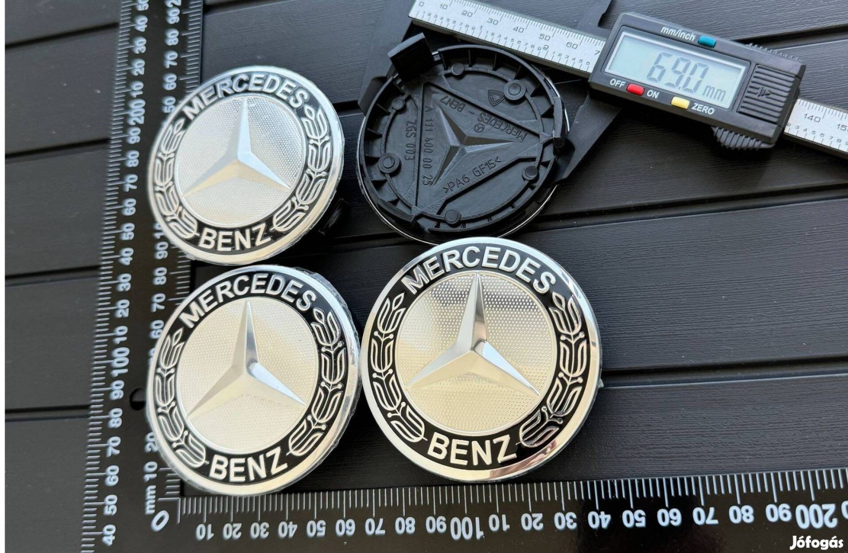 Új Mercedes 75mm Alufelni felni kupak közép felnikupak felniközép