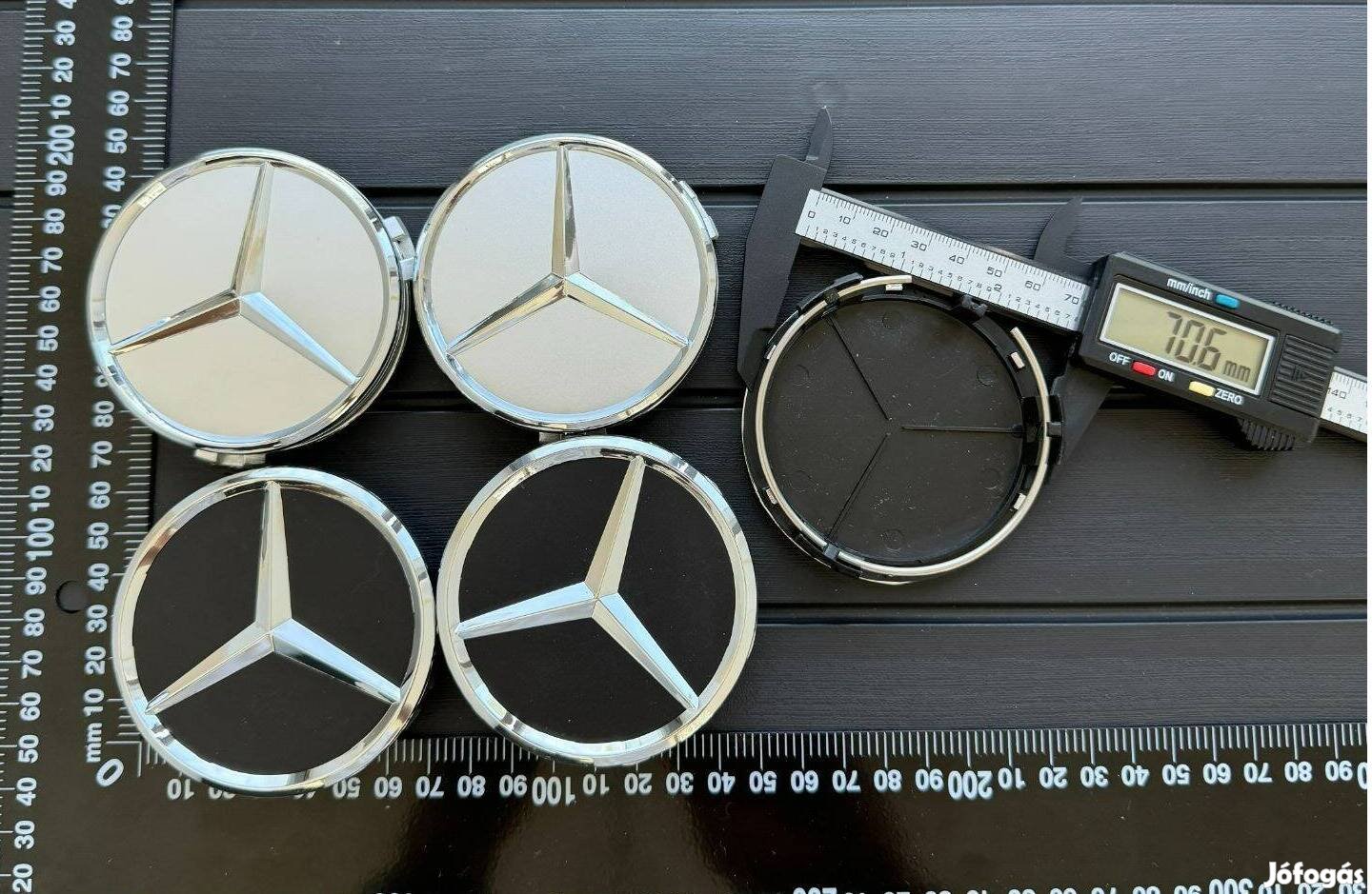 Új Mercedes 75mm Felni Alufelni Közép Kupak Porvédő Felnikupak Embléma