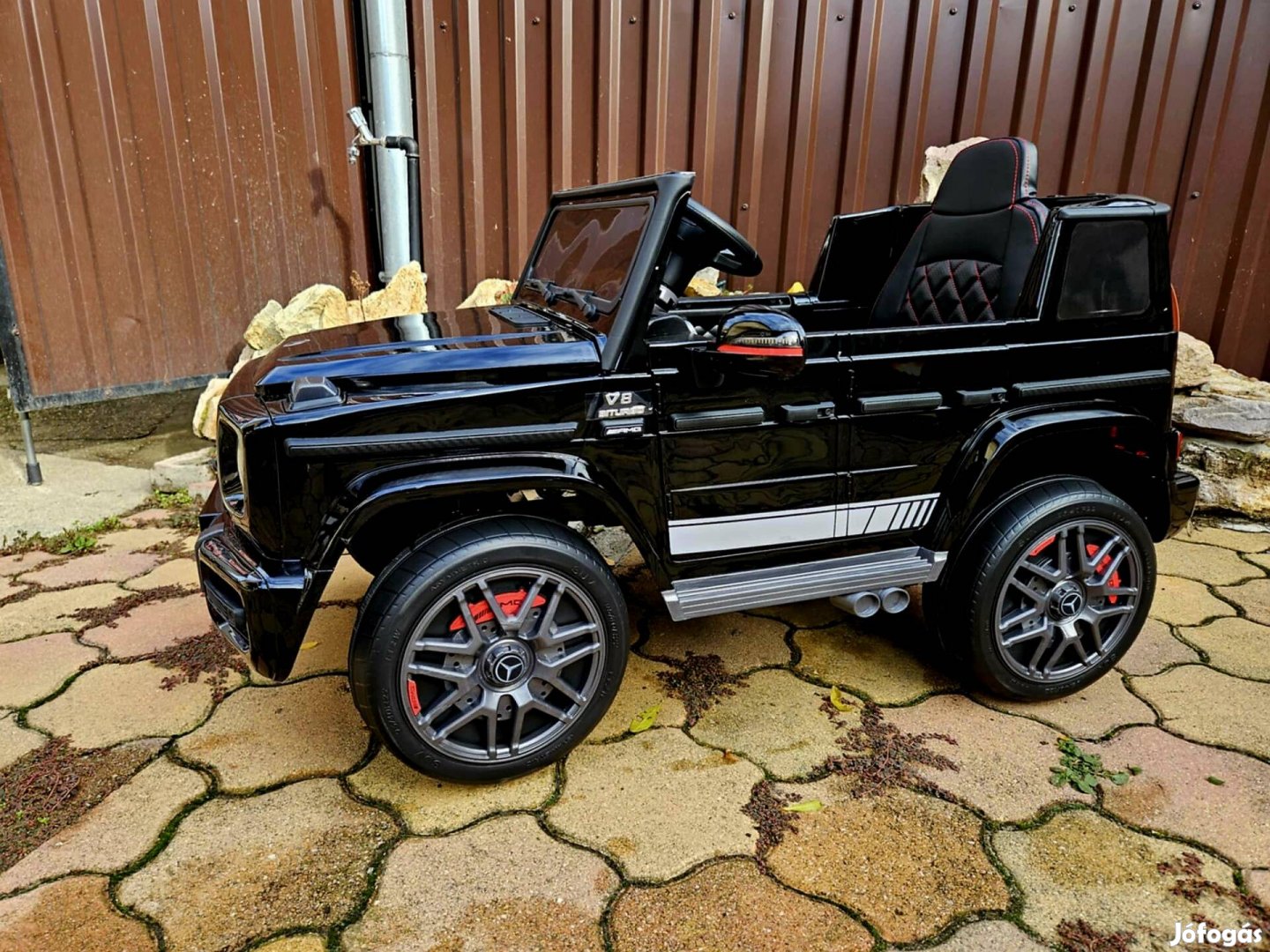 Új Mercedes G osztály nagy méretű gyerek elektromos autó