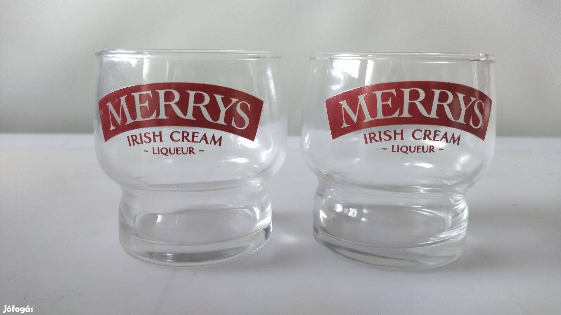 Új Merrys Irish Cream Liqueurs pohár szett 2db-os