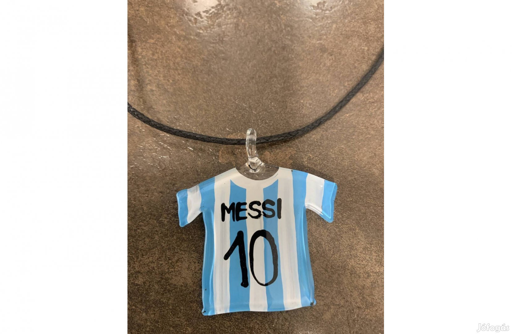 Új Messi nyaklánc, Messi üveg medál hibátlan