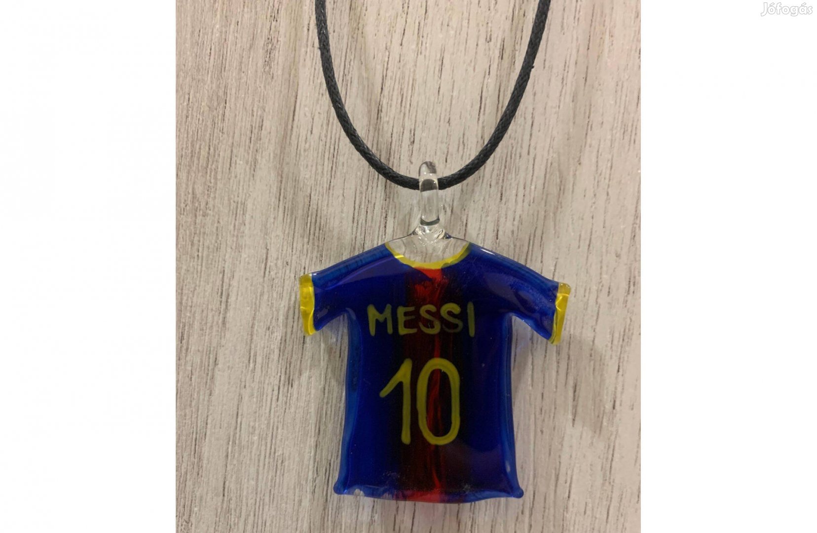 Új Messi nyaklánc, Új Messi medál, üveg medál, hibátlan, Add ajándékba