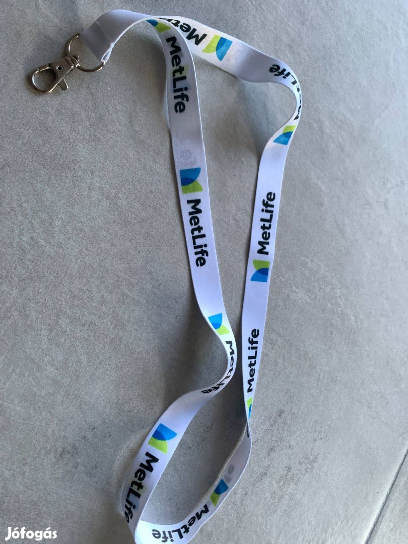 Új Metlife kulcstartó kulcs kártya pass tartó nyakpánt nyakba akasztó