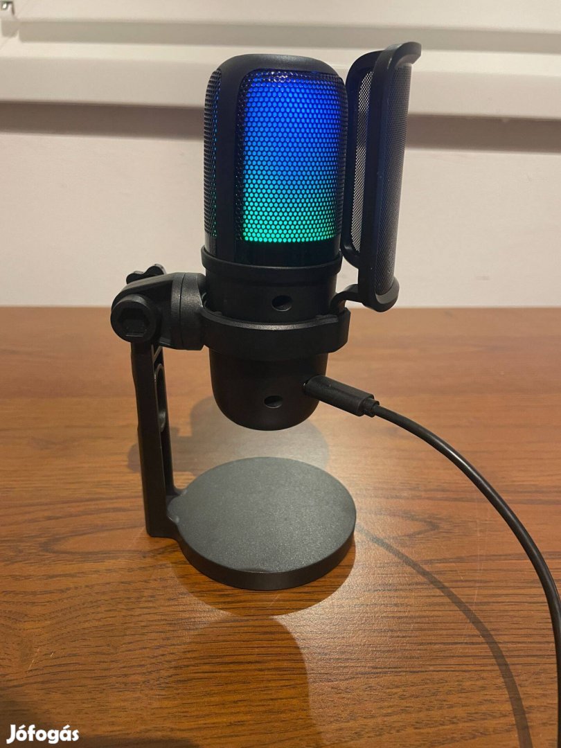 Új Micpro RGB-s podcast vagy gamer mikrofon