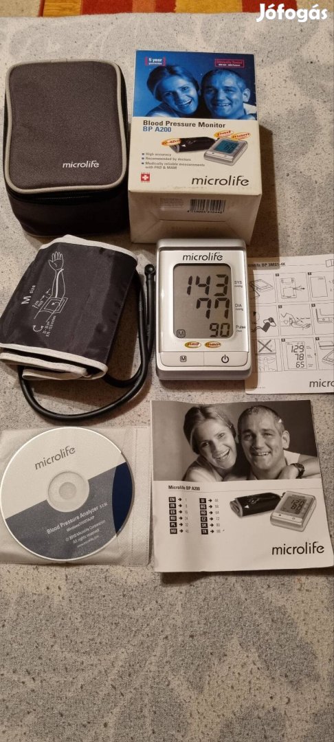 Új Microlife BP A200 digitális vérnyomásmérő 
