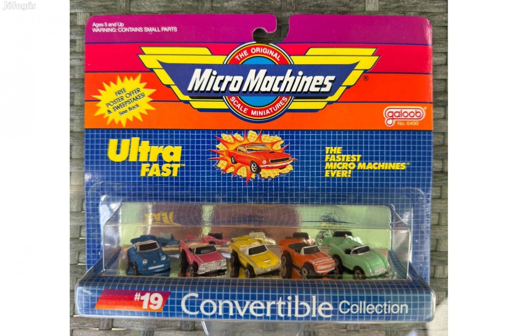 Új Micromachines #19 Convertible Collection Gyűjtemény Autó Játék