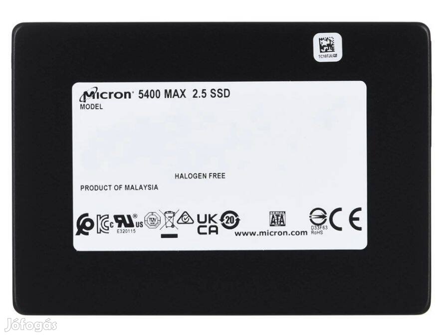 Új Micron 5400 Max 480GB ipari prémium SSD meghajtók