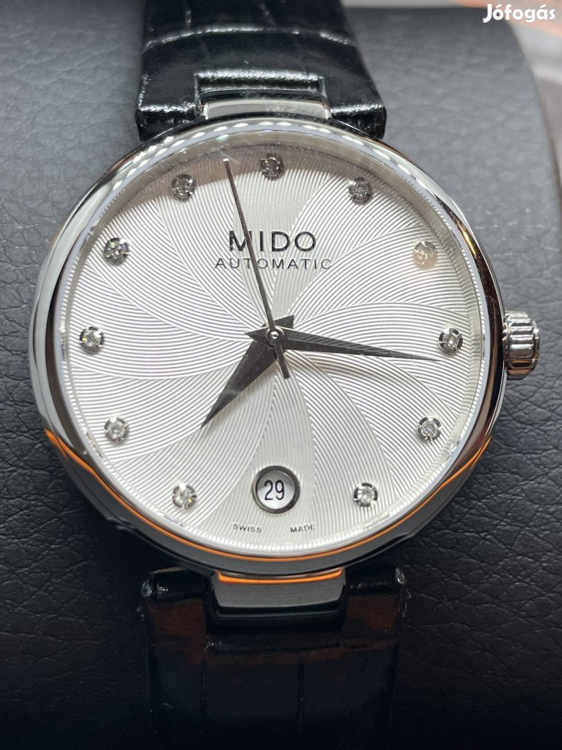 Új Mido Baroncelli II női automata óra 11 db valódi gyémánttal 