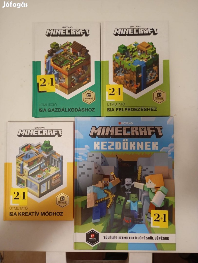 Új Minecraft könyv 4 kötet egyben