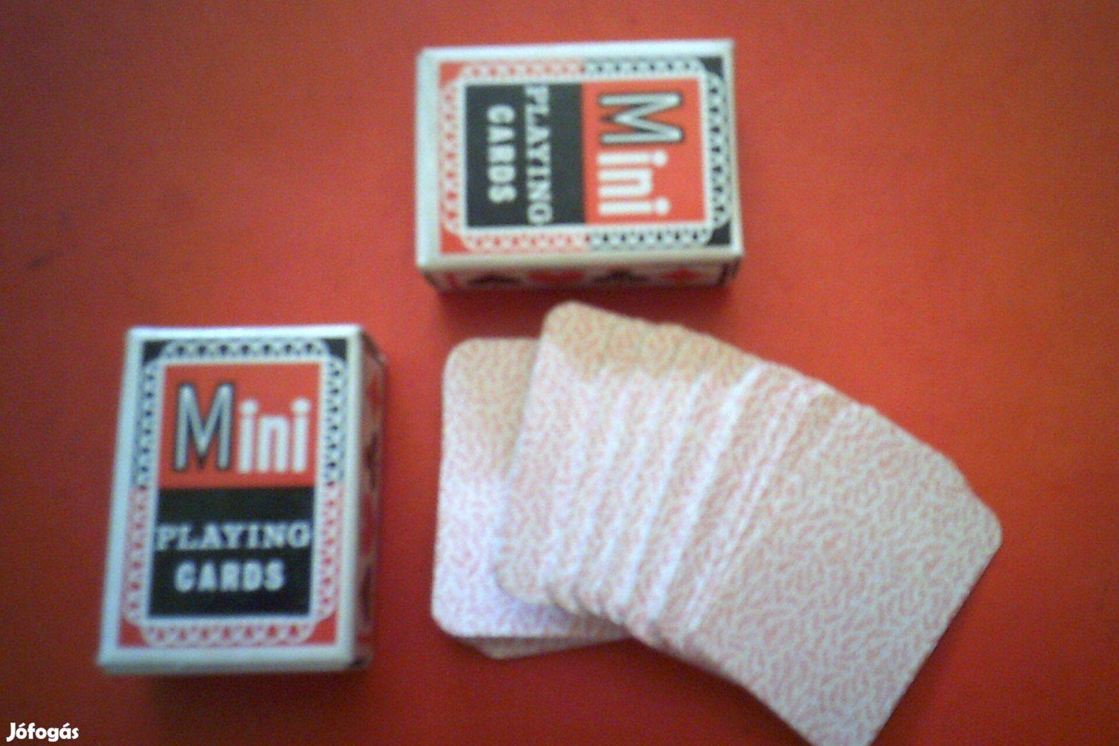 Új Mini Playing Cads 2 csomag mini francia kártya egyben