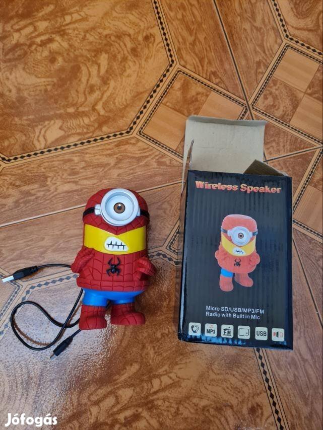 Új Minion vezeték nélküli hangszóró, rádió 