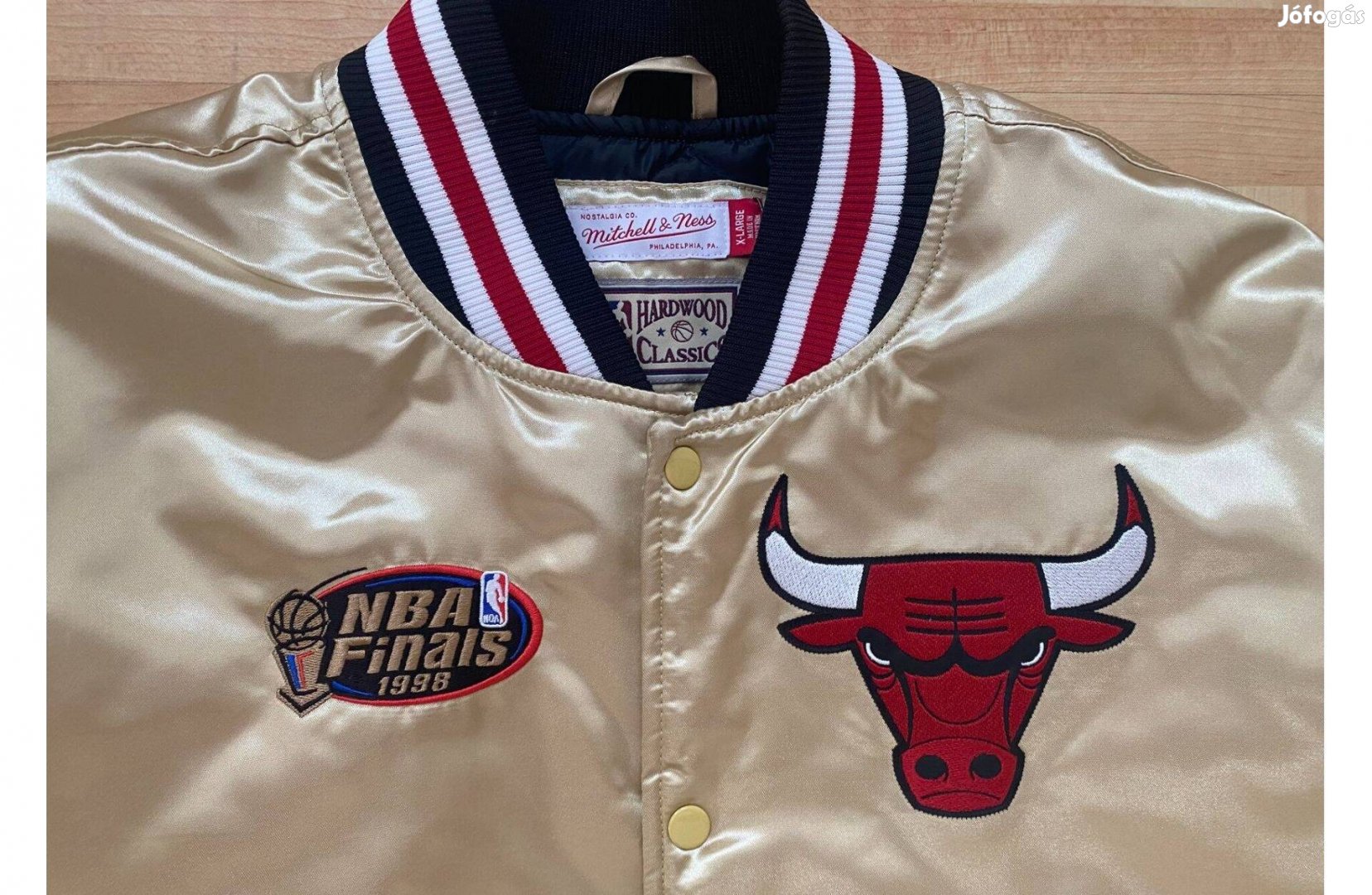 Új Mitchell & Ness NBA Finals 1998 Chicago Bulls Dzseki XL-es