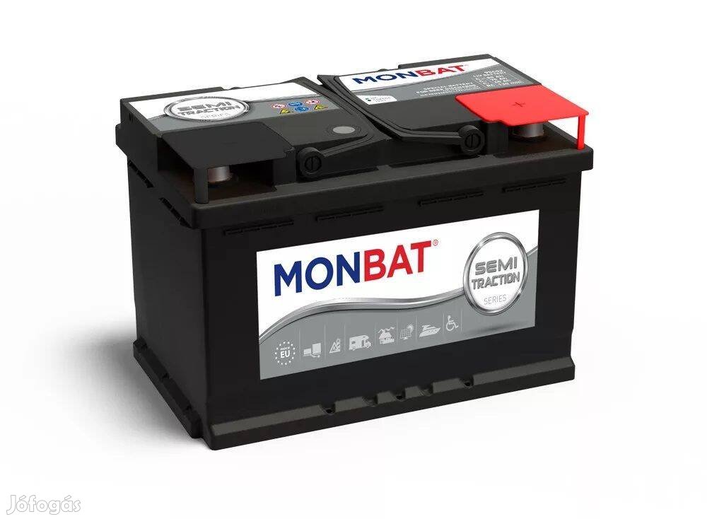 Új Monbat Semi Traction 12V 80Ah jobb+ munka akkumulátor