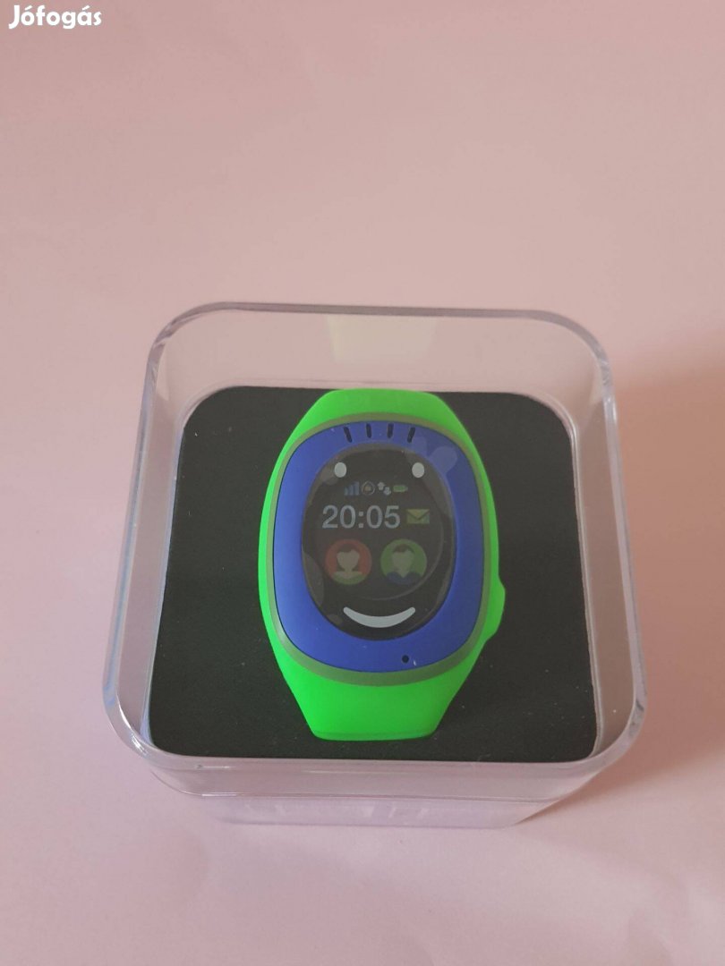 Új Myki Watch GPS/GSM Kék/Zöld Gyerek okosóra dobozában,garanciával el