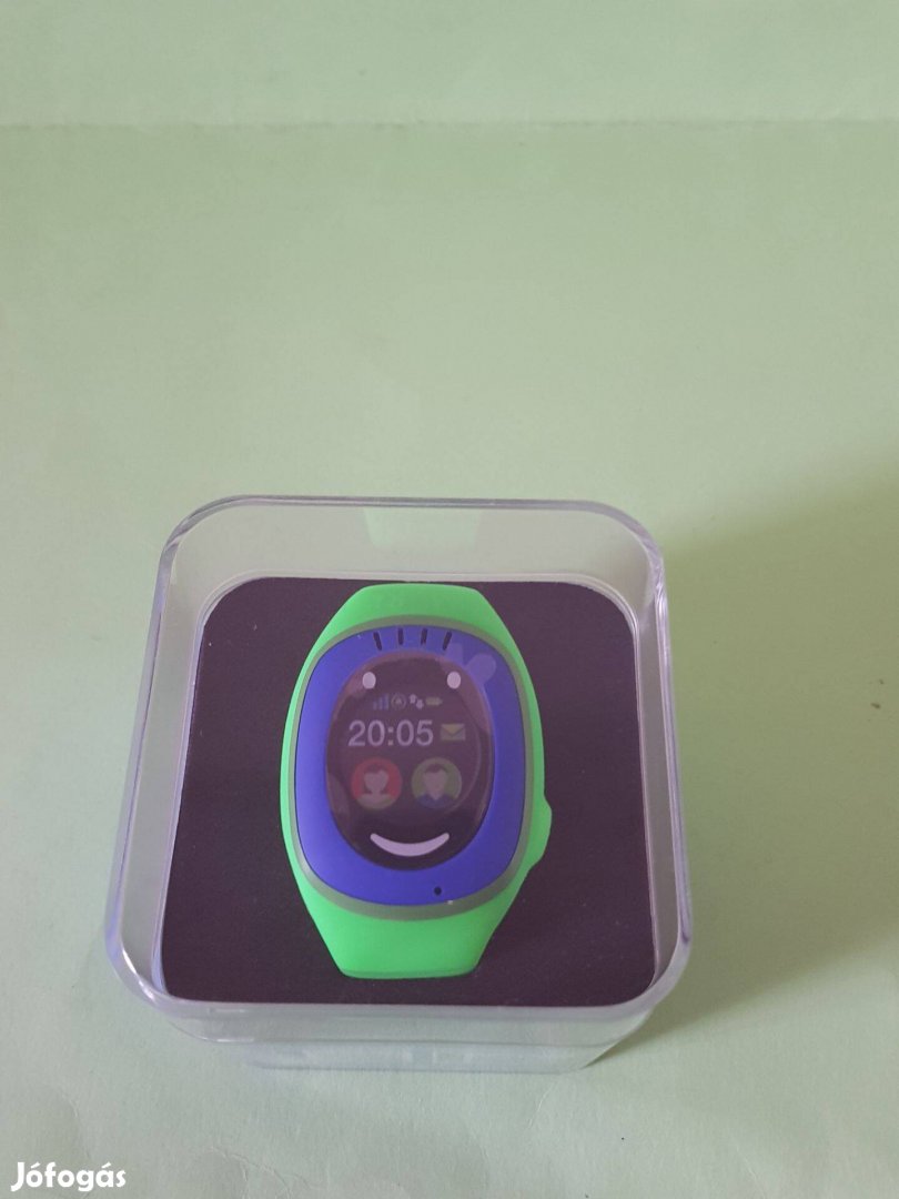 Új Myki Watch GPS/GSM Kék/Zöld Gyerek okosóra dobozában,garanciával el