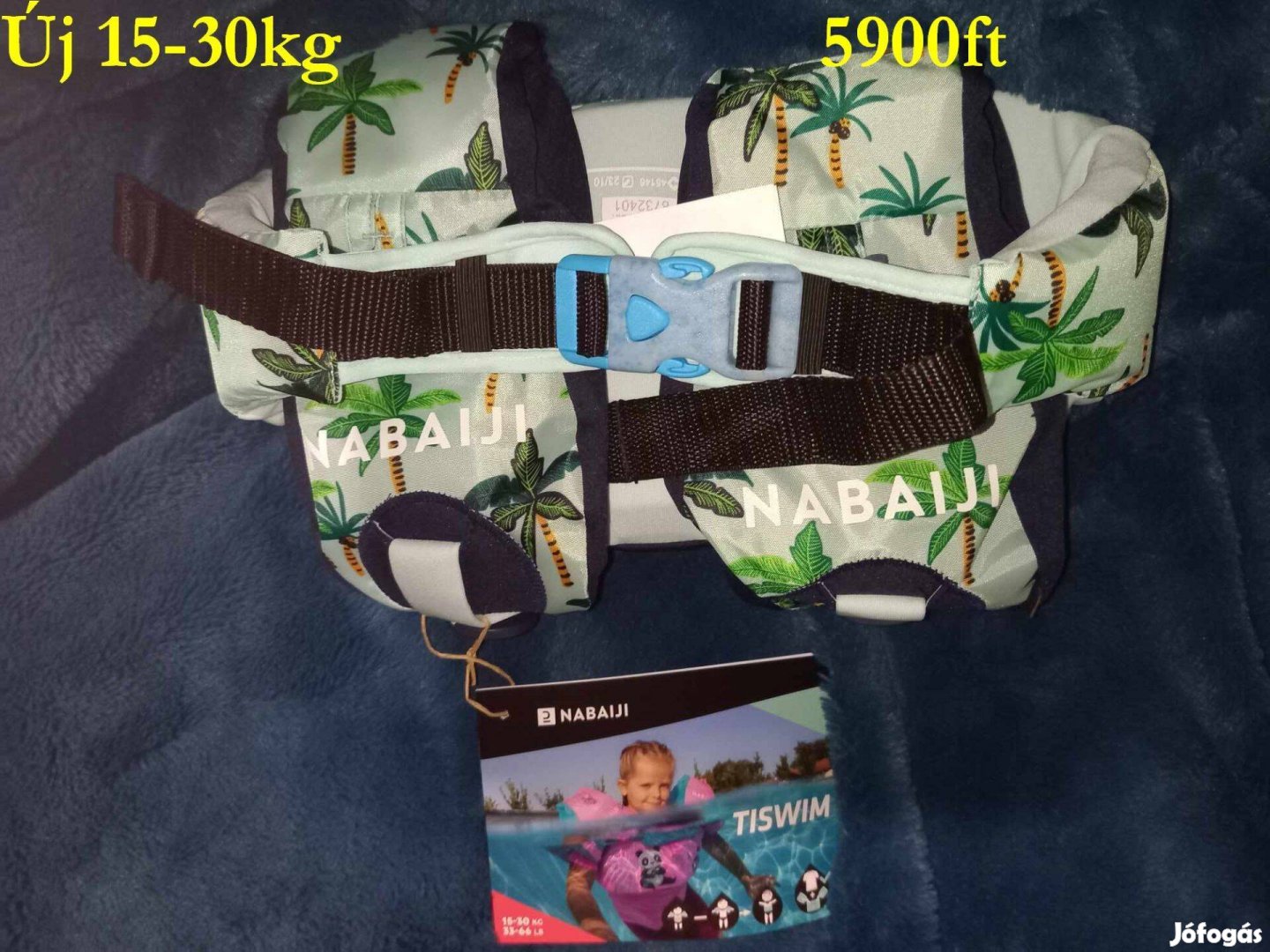 Új Nabaiji Úszómellény, karúszó + úszóöv, Tiswim, 15-30kg 5900ft