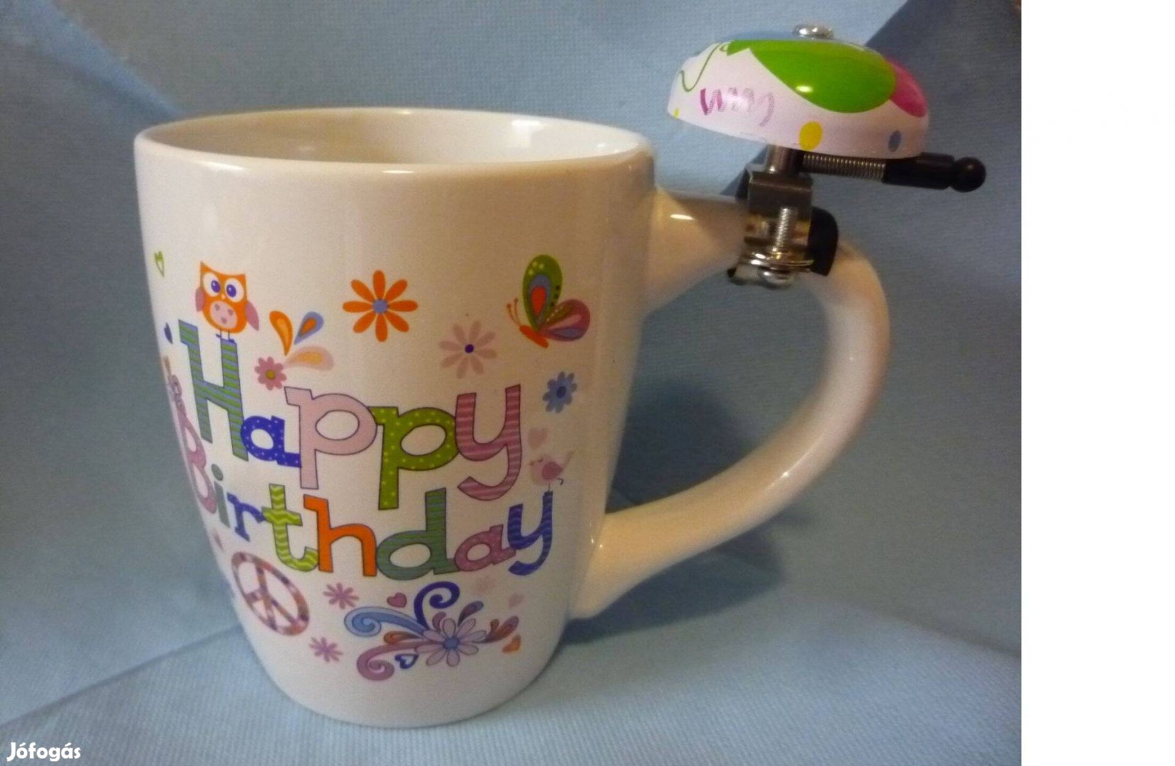 Új Nana Happy Birthday bögre csengővel 0,5 l-es
