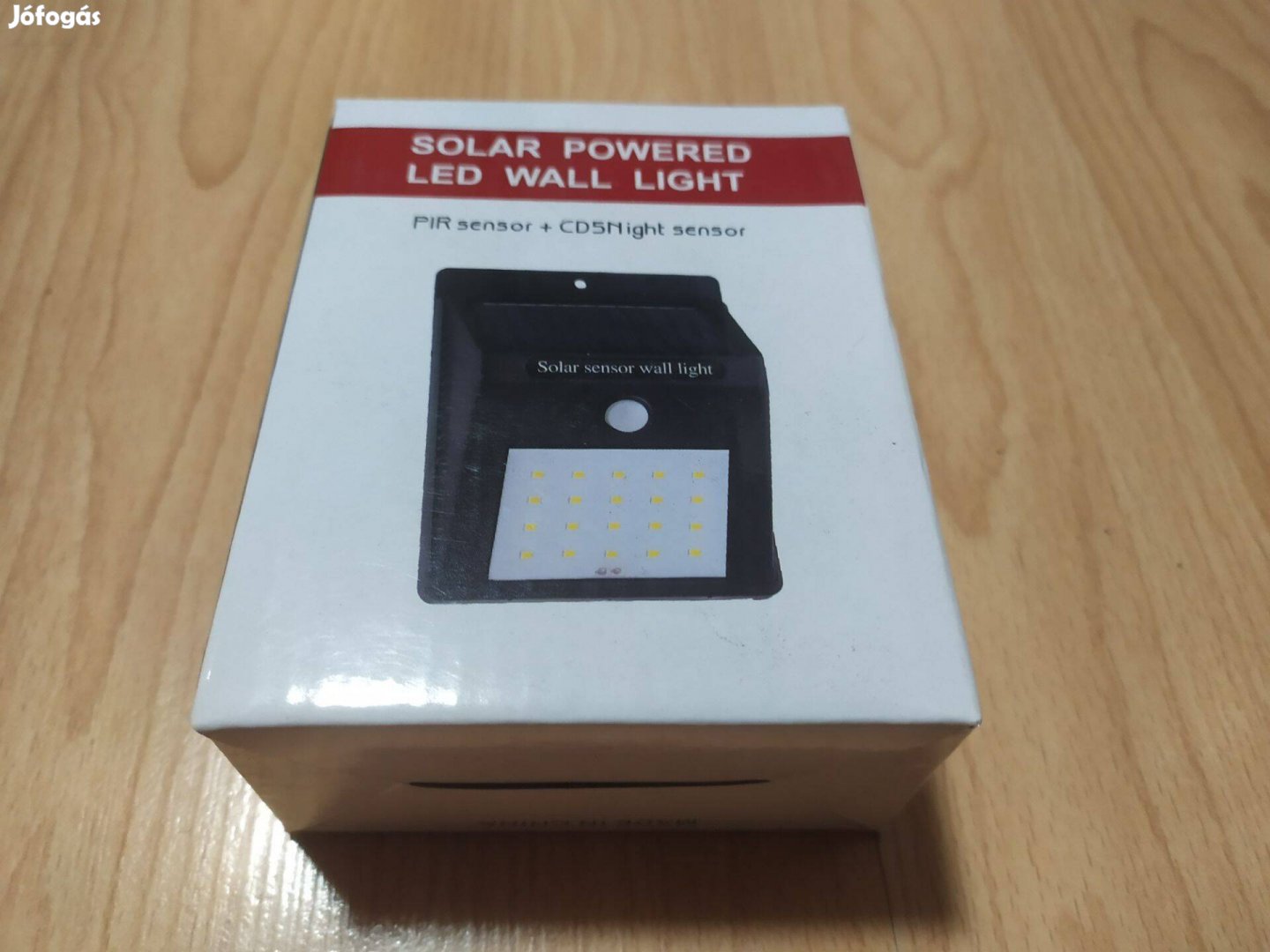 Új!Napelemes 20 LED fali lámpa fény-mozgásérzékelős