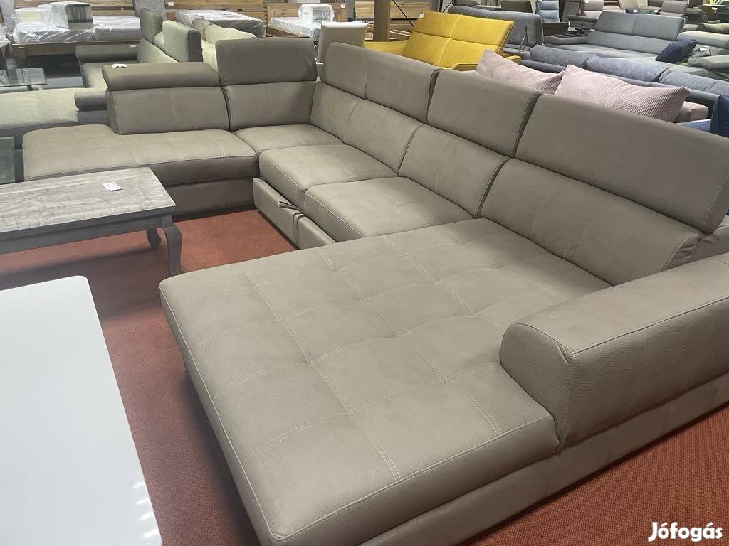 Új Natuzzi olasz U BIG beige ülőgarnitúra