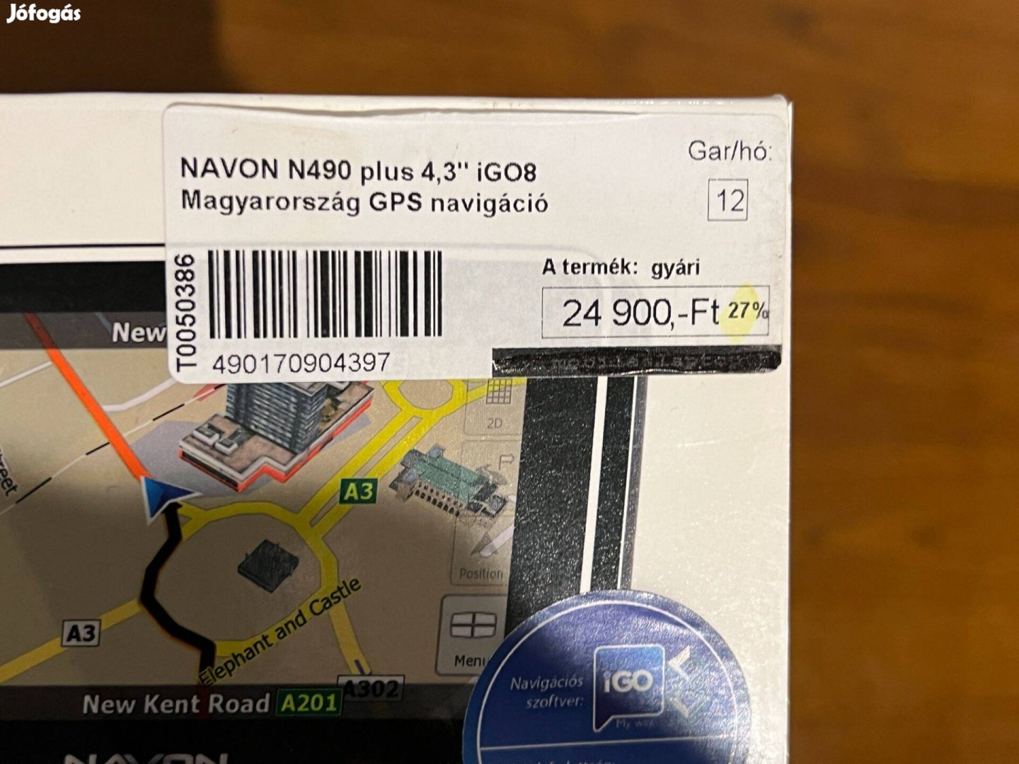 Új Navon N490 Plus GPS navigáció Magyarország térképpel