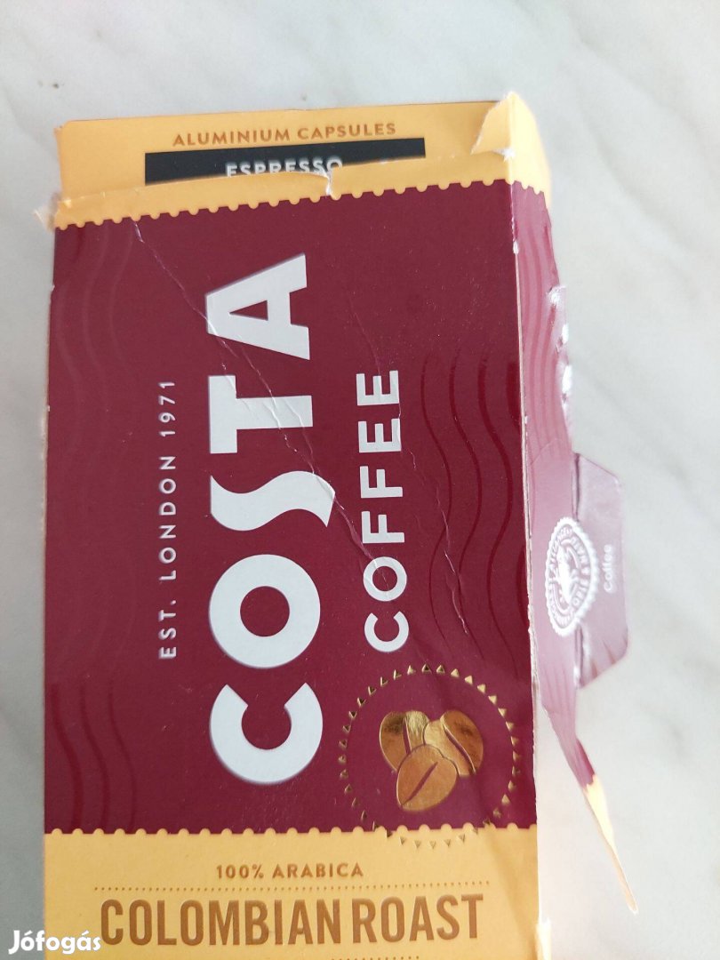 Új Nescafé kompatibilis Costa Coffee Columbian Roast kávékapszula