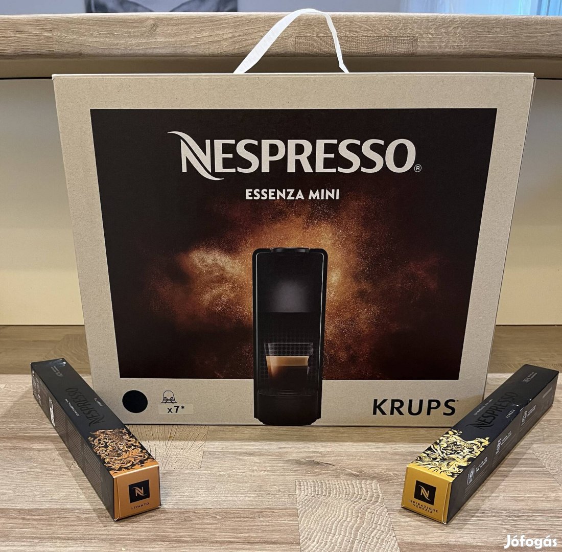 Új Nespresso Krups Essenza Mini kapszulás kávéfőző garanciával