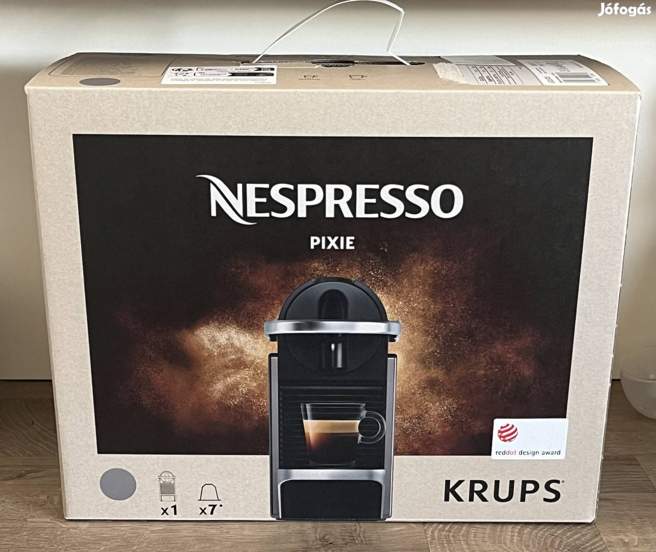 Új Nespresso Krups Pixie kapszulás kávéfőző 2027-ig garanciával