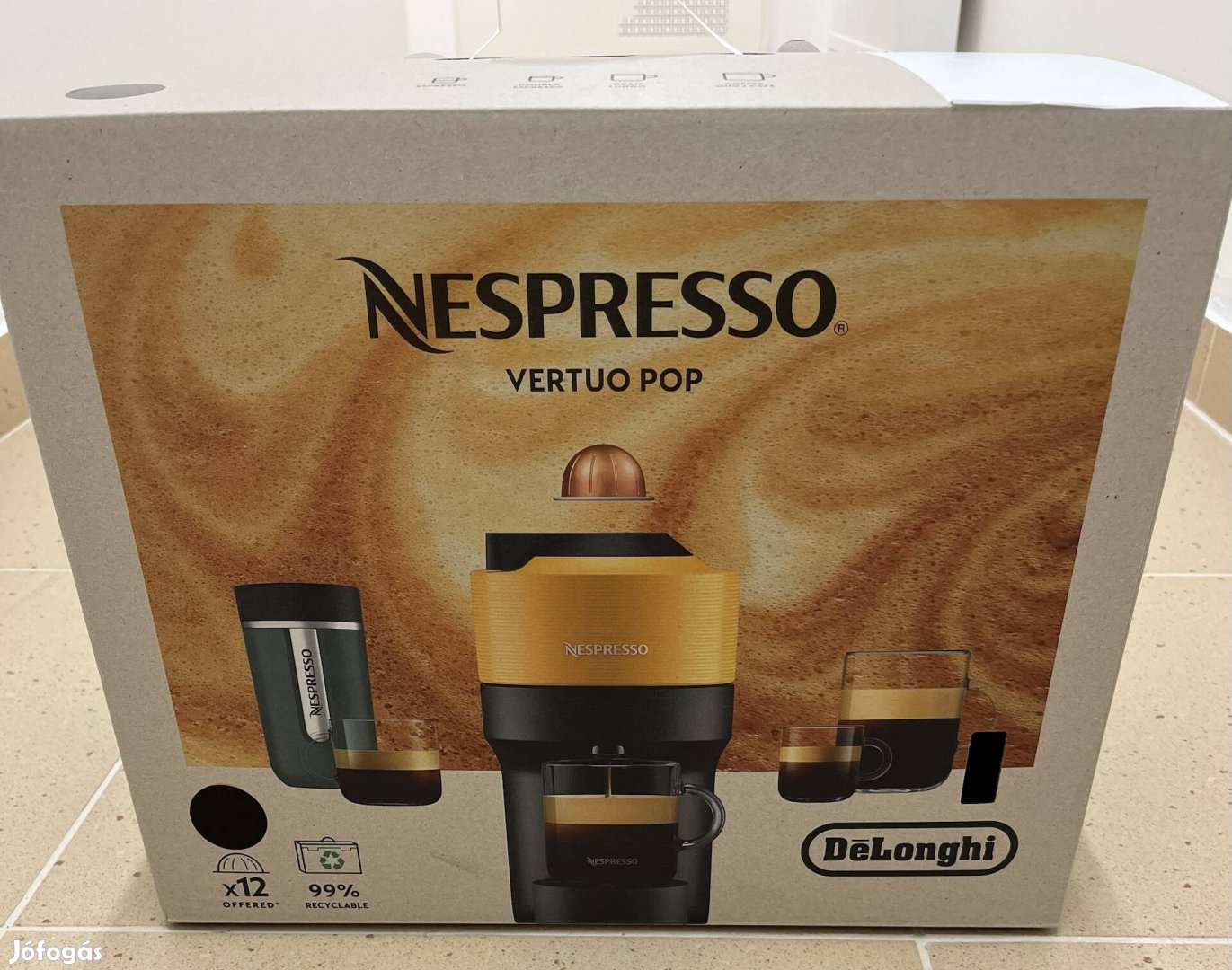 Új Nespresso Vertuo Pop kávéfőző akciós szállítással, garanciával