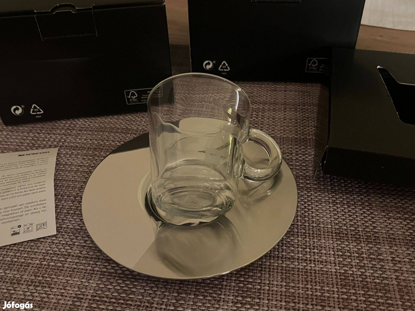 Új Nespresso view espresso kávés üveg csésze pohár üvegpohár 80ml