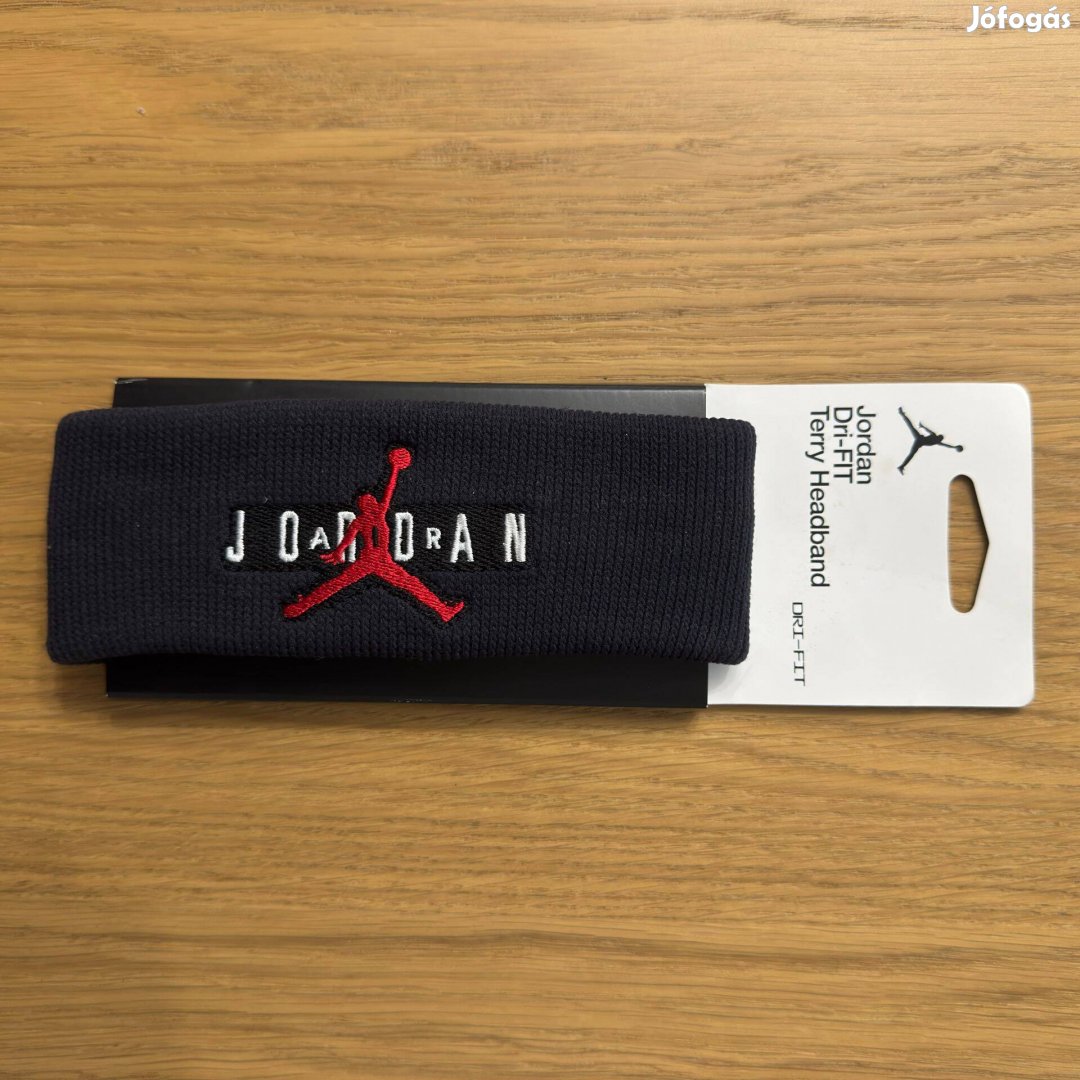 Új Nike Air Jordan Jumpman Terry Headband Fejpánt Fekete Piros