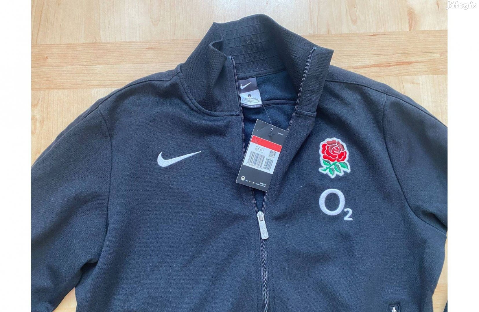 Új Nike England Rugby Rögbi Anglia Anthem Track Dzseki Fekete Les