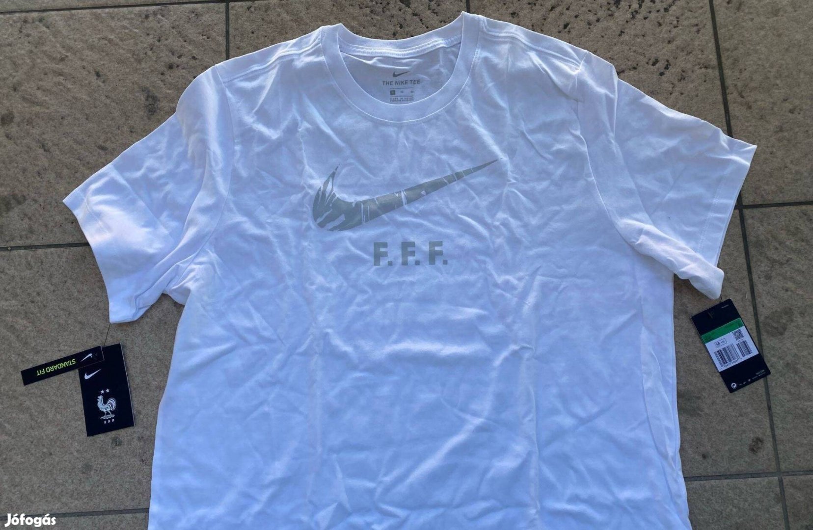 Új Nike France Football FFF Póló Fehér XL